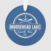 Moosehead Lake Maine ankerplaats aangepaste stad Ornament (voorkant)
