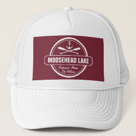 Moosehead Lake Maine ankerplaats aangepaste stad Trucker Pet