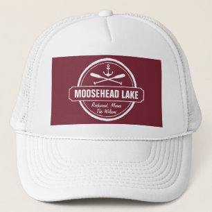 Moosehead Lake Maine ankerplaats aangepaste stad Trucker Pet