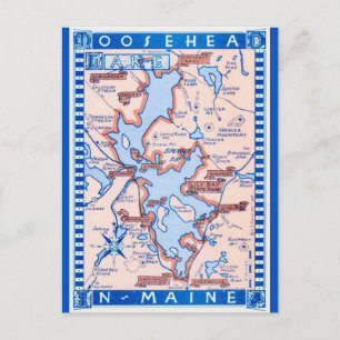 Moosehead Lake Maine Ansichtkaart Briefkaart