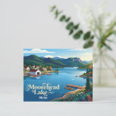 Moosehead Lake Maine Briefkaart (Staand voorkant)