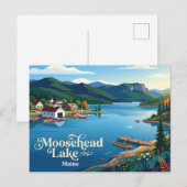 Moosehead Lake Maine Briefkaart (Voorkant / Achterkant)
