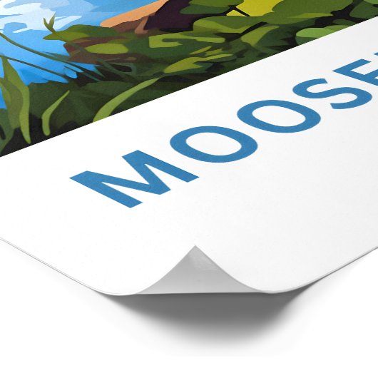 Moosehead Lake Maine Reisprint Poster (Hoek)