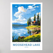 Moosehead Lake Maine Reisprint Poster (Voorkant)