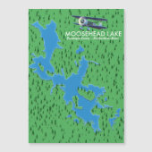 Moosehead Lake,Piscataquis County map (Voorkant)