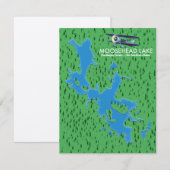 Moosehead Lake,Piscataquis County map (Voorkant / Achterkant)