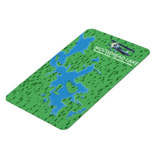Moosehead Lake,Piscataquis County map Magnet Magneet (Linkerzijde)
