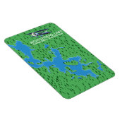 Moosehead Lake,Piscataquis County map Magnet Magneet (Rechterzijde)