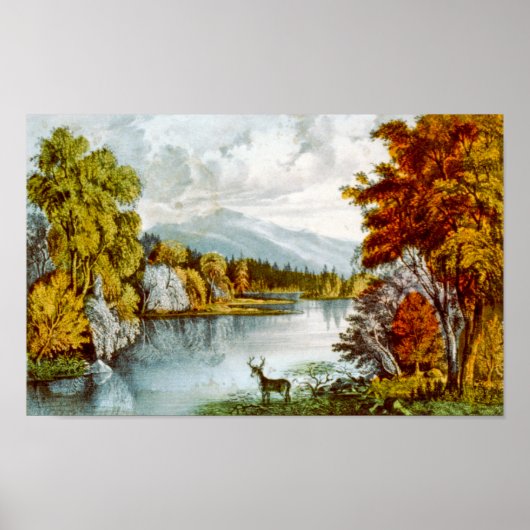 Moosehead Lake Poster Print (Voorkant)