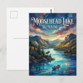 Mooseheadmeer VS Briefkaart (Voorkant / Achterkant)