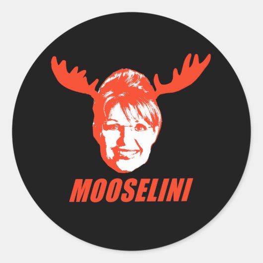 Mooselini T-shirts en geschenken Ronde Sticker (Voorkant)