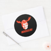 Mooselini T-shirts en geschenken Ronde Sticker (Envelop)