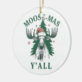 Moosemas Y'all Keramisch Ornament (Links)