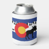 MOOSESin-Colorado-vlag Blikjeskoeler (Blikje Voorkant)