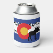 MOOSESin-Colorado-vlag Blikjeskoeler (Blikje Achterkant)