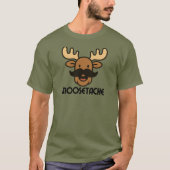 Moosetache Funny Moose With Mustache Dad Gifts  T-shirt (Voorkant)