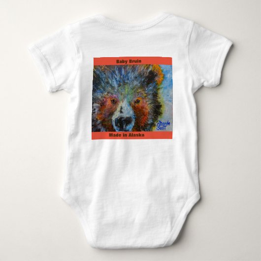 Moosey en Baby Bruin maken in Alaska Romper (Achterkant)