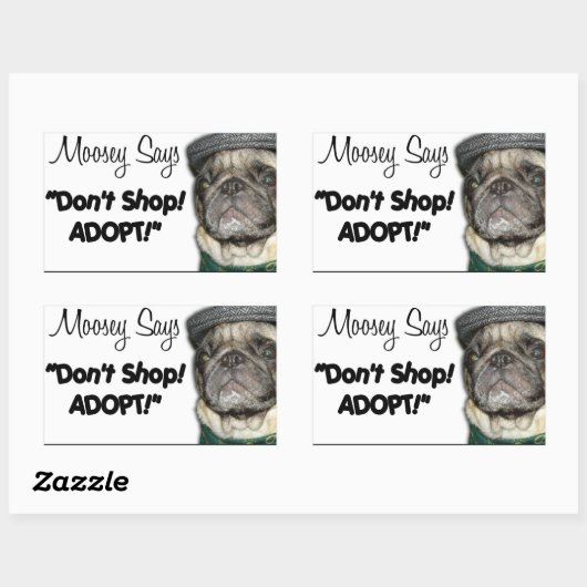 "Moosey zegt" Stickers (Vel)