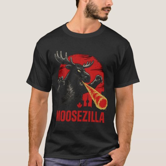 Moosezilla Moose Godzilla T-shirt (Voorkant)
