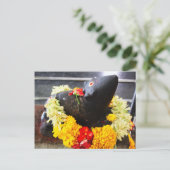 Mooshika, het muisstandbeeld briefkaart (Staand voorkant)