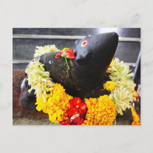 Mooshika, het muisstandbeeld briefkaart
