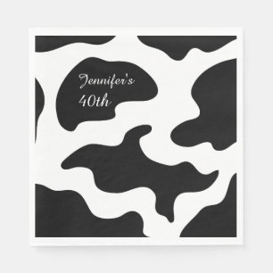 Moosicians Cow Funny Birthday Party Servet
