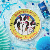 Moosicians Funny Birthday Party Papieren Bordje (Feest)