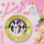 Moosicians Funny Birthday Party Papieren Bordje (Feest)