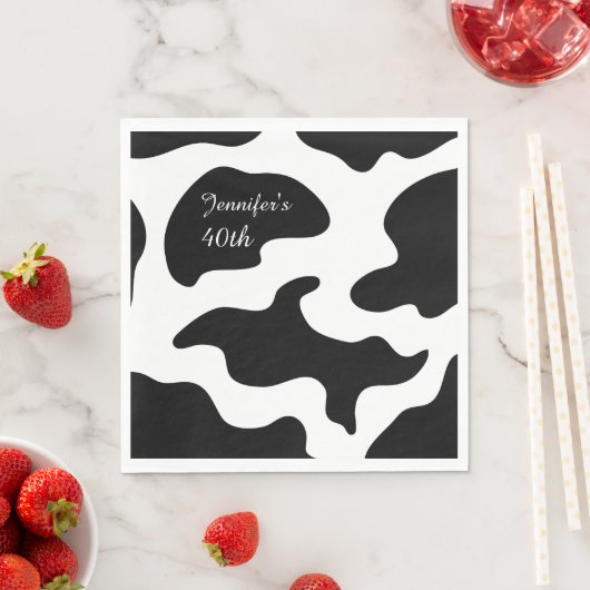 Moosicians Koe Funny Birthday Party Servet (Insitu)