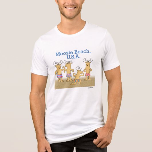 Moosle Beach, VS Tri-Blend Shirt (Voorkant)