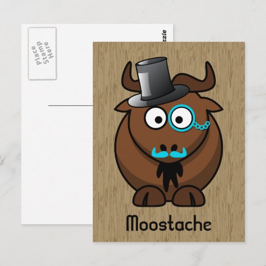 Moostache Briefkaart (Voorkant / Achterkant)