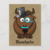 Moostache Briefkaart (Voorkant)
