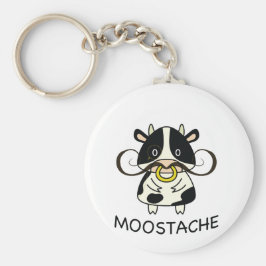 Moostache Sleutelhanger
