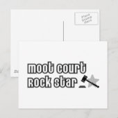 Moot Court Rock Star Briefkaart (Voorkant / Achterkant)
