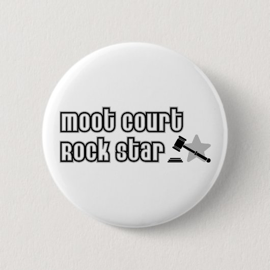 Moot Court Rock Star Ronde Button 5,7 Cm (Voorkant)