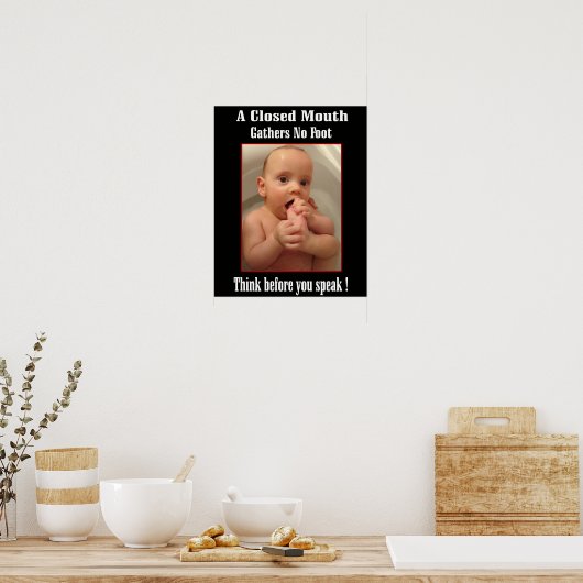 Moot in Mouth Funny Poster (Keuken)
