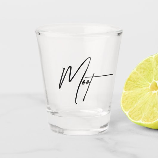 Moot Mutual Follower Shot Glass Design Glas (Voorkant)