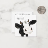 "Mooved!" Persoonlijke wijziging van adreskaart Notitiekaartje (Voorkant / Achterkant in situ)