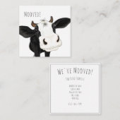 "Mooved!" Persoonlijke wijziging van adreskaart Notitiekaartje (Voorkant / Achterkant)