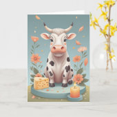 Mooving into Another Year Kaart (Gele Bloem)