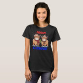 Moowy Christmas Highland Koeien T-shirt (Voorkant volledig)