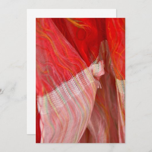 Mooy Silk Scarf-uitnodiging Kaart (Voorkant / Achterkant)