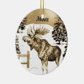 MOOZ ~ Moose Ornament (Rechts)