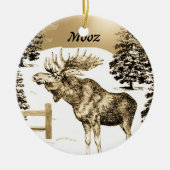 MOOZ ~ Moose Ornament (Voorkant)