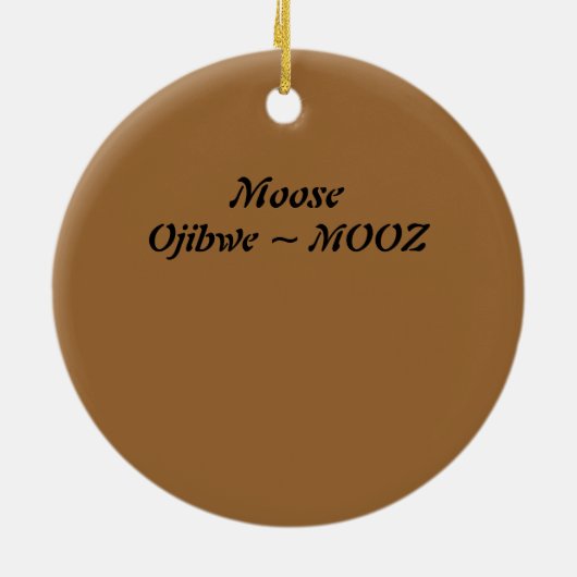 MOOZ ~ Moose Ornament (Achterkant)
