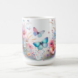 Mooze vlinder thema koffiemok