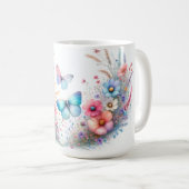Mooze vlinder thema koffiemok (Voorkant rechts)