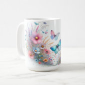 Mooze vlinder thema koffiemok (Voorkant links)