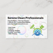 Mop Broom | thuisservice | Zeepbellen Visitekaartje (Voorkant)