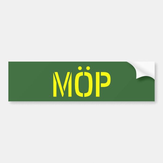 MÖP BUMPERSTICKER (Voorkant)